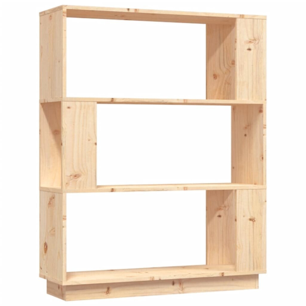 Vidaxl (Brown) Solid Wood Pine Book Cabinet/Room Divider Rack Book Shelf Multi Colours
