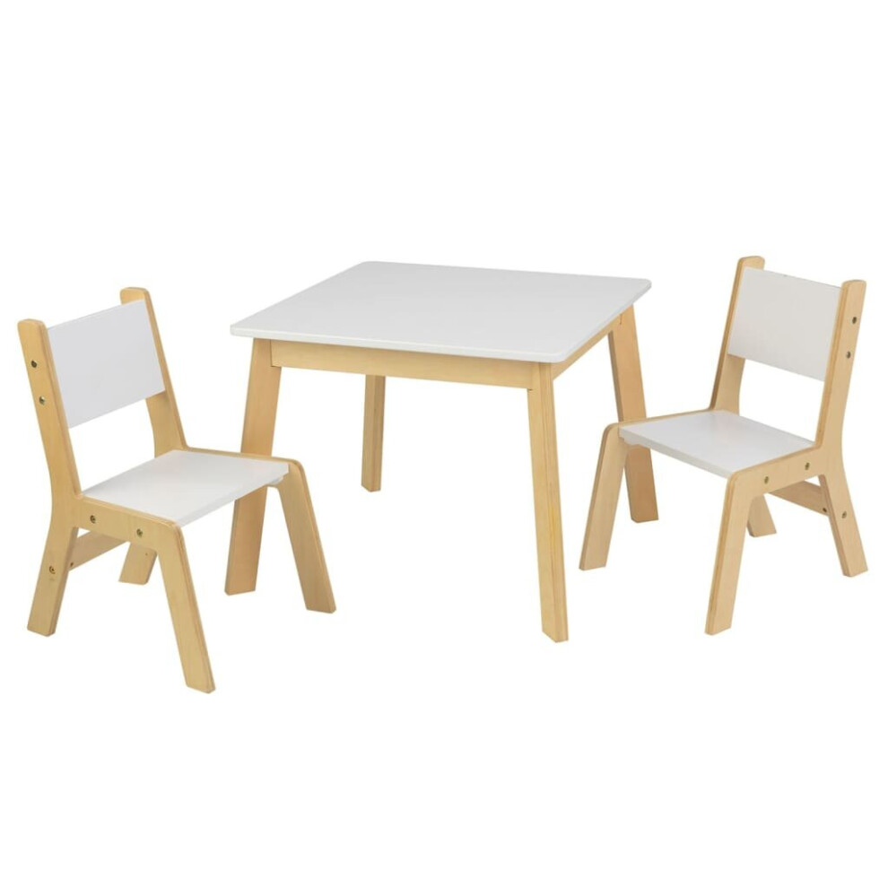 KidKraft Children¡s Table and Chair Set White and Natural Home Kids Furniture