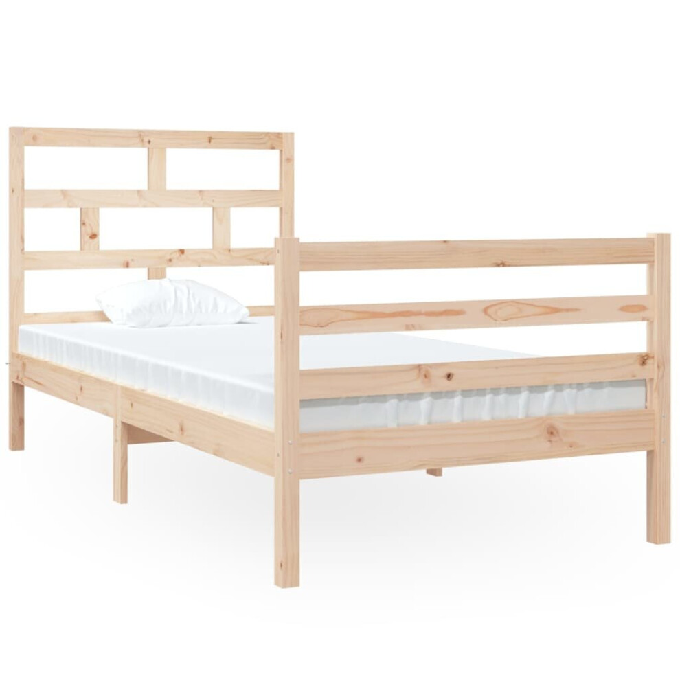 (brown, 90 x 190 cm) vidaXL Solid Wood Pine Bed Frame Indoor Bedstead Multi Colours Multi Sizes