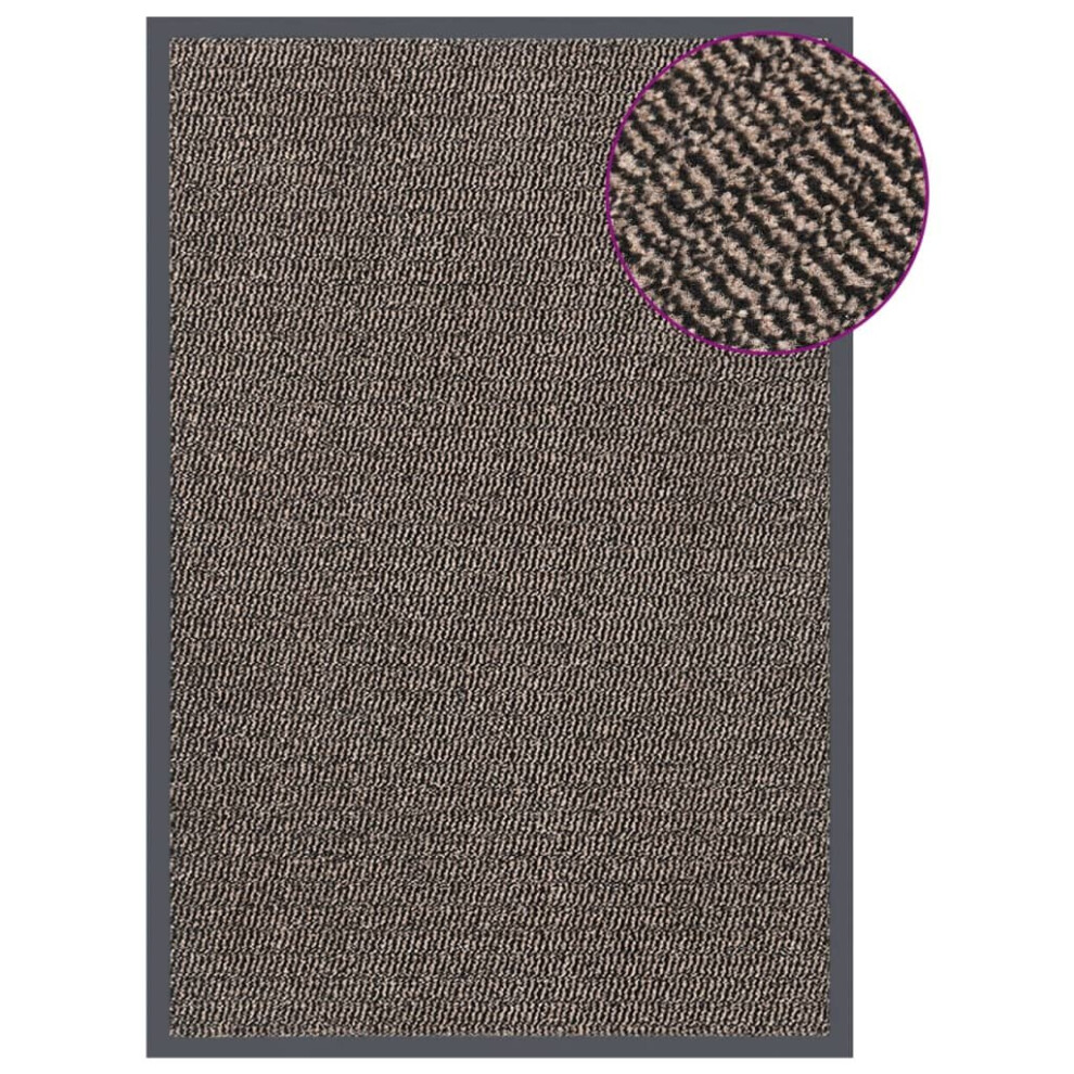 (dark brown, 80 x 120 cm) vidaXL 1/2x Dust Control Mat Rectangular Tufted Rug Multi Colours Multi Sizes