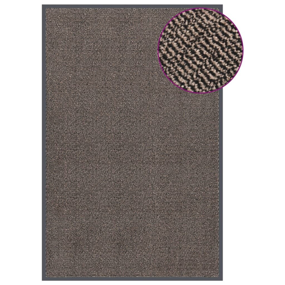 Vidaxl (Dark Brown, 120 X 180 Cm) 1/2X Dust Control Mat Rectangular Tufted Rug Multi Colours Multi Sizes