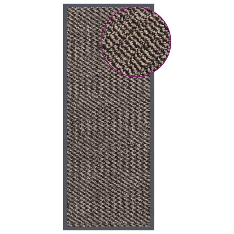 Vidaxl (Dark Brown, 60 X 150 Cm) 1/2X Dust Control Mat Rectangular Tufted Rug Multi Colours Multi Sizes