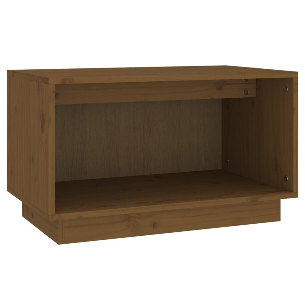 Vidaxl (Honey ) Solid Wood Pine Tv Cabinet Home Wall Mounted Shelf Stand Multi Colours Brown