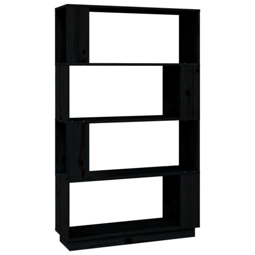 VidaXL (black) vidaXL Solid Wood Pine Book Cabinet/Room Divider Storage Rack Multi Colours