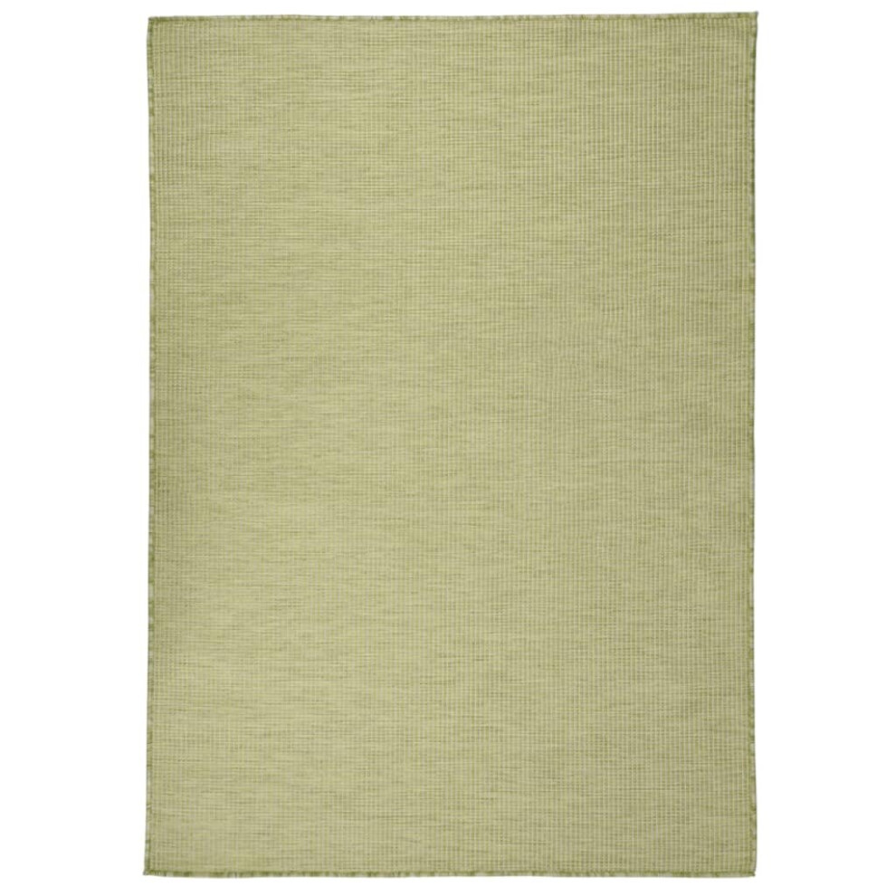 Vidaxl (Green, 200 X 280 Cm) Outdoor Flatweave Rug Patio Garden Runner Mat Area Rug Floor Carpet