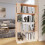 VidaXL (brown) vidaXL Solid Wood Pine Book Cabinet/Room Divider Storage Rack Multi Colours 1