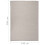 VidaXL vidaXL Outdoor-Teppich Flachgewebe 140x200 cm Hellgrau 6