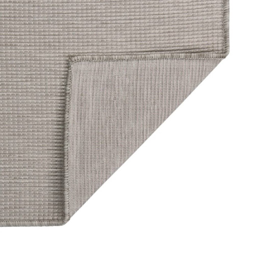 VidaXL vidaXL Outdoor-Teppich Flachgewebe 140x200 cm Hellgrau 1