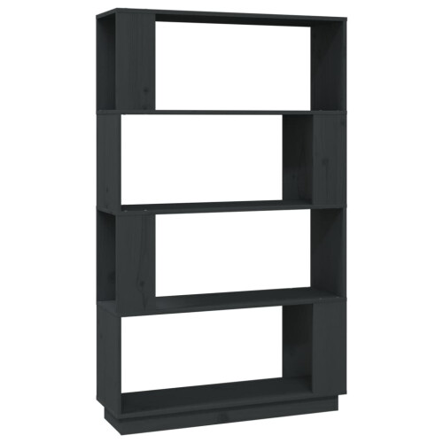 VidaXL (grey) vidaXL Solid Wood Pine Book Cabinet/Room Divider Storage Rack Multi Colours