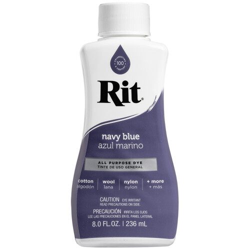 Rit Dye Liquid 8oz-Navy Blue -8-30