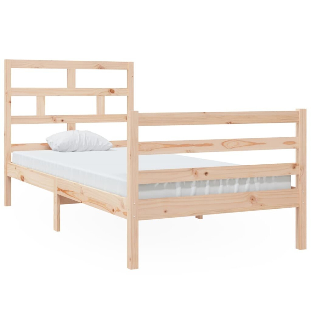 (brown, 90 x 200 cm) vidaXL Solid Wood Pine Bed Frame Indoor Bedstead Multi Colours Multi Sizes