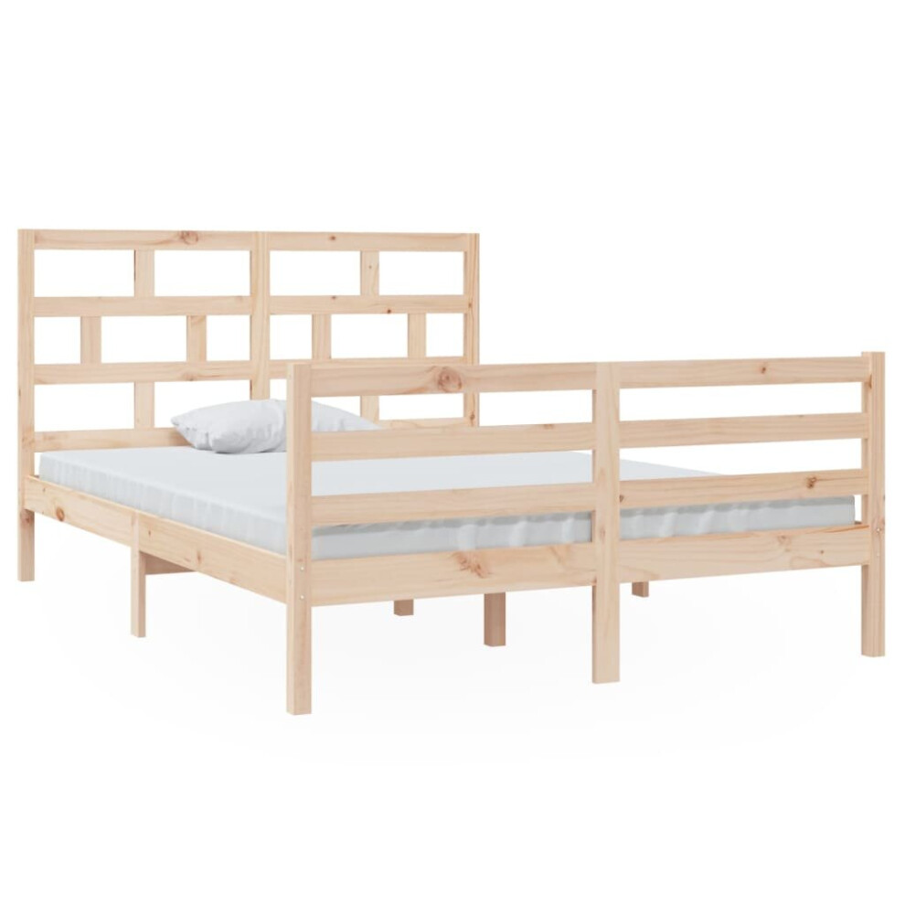 (brown, 140 x 200 cm) vidaXL Solid Wood Pine Bed Frame Indoor Bedstead Multi Colours Multi Sizes