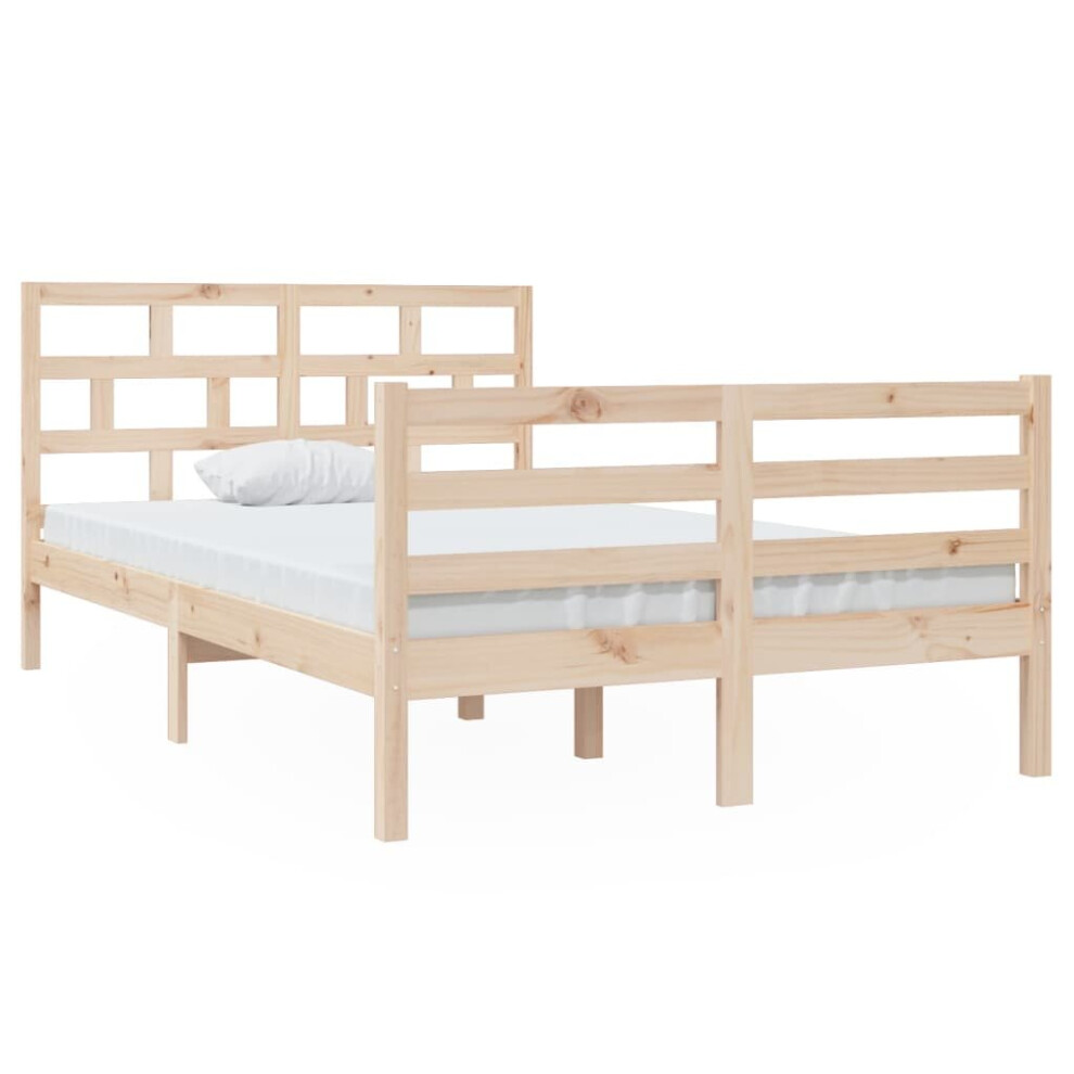 (brown, 120 x 200 cm) vidaXL Solid Wood Pine Bed Frame Indoor Bedstead Multi Colours Multi Sizes