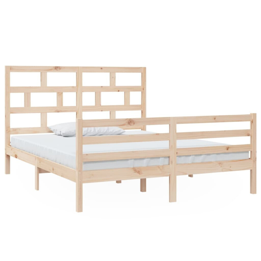 (brown, 160 x 200 cm) vidaXL Solid Wood Pine Bed Frame Indoor Bedstead Multi Colours Multi Sizes