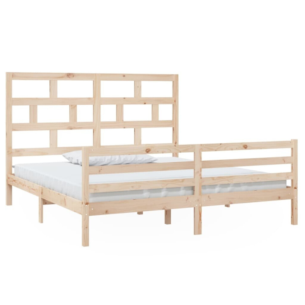 (brown, 180 x 200 cm) vidaXL Solid Wood Pine Bed Frame Indoor Bedstead Multi Colours Multi Sizes