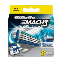 Gillette Mach3 Turbo Blades - 8 Blades