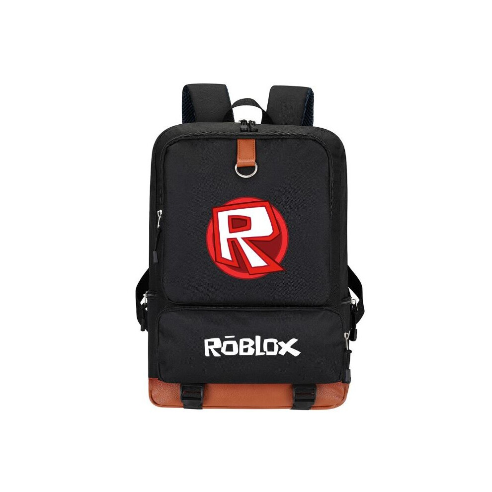 Photos - Backpack  Roblox  Student School Bag Men's and Women's Travel Bag Computer Bag Large Capacity Black,Multicolo(style 1, Black)