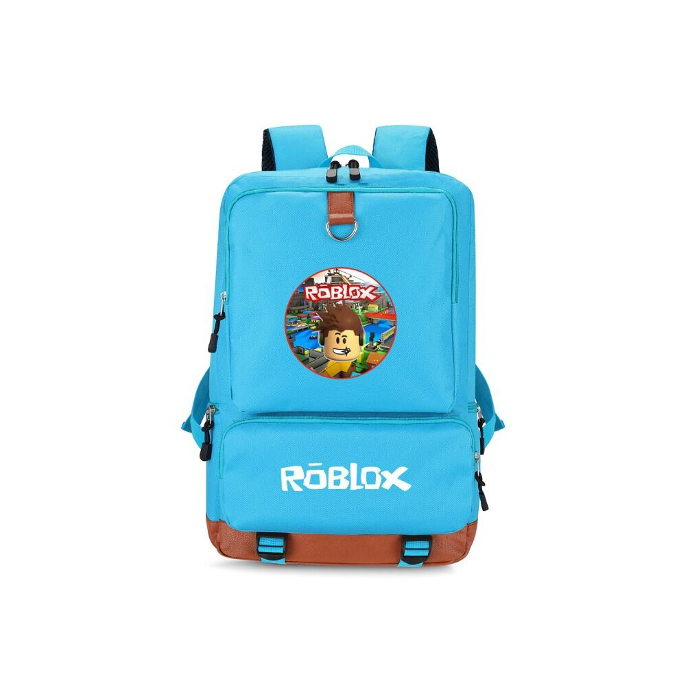 (style 3, Blue) Roblox Backpack Student School Bag Men's and Women's Travel Bag Computer Bag Large Capacity-image-OPC-P9HM9V7-NEW