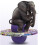 (Purple) Pogo Jumping Ball Balance Board With Handle Explosion Proof Exercise Bouncing Ball 5