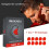 (Red) 60pcs Set Shaped Earplug Moldable Anti-noise Soft Earbud Sleeping Protection 4