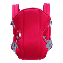 (Red) Baby Carrier Front Adjustable Shoulder Straps With Hip Seat Breathable Sling