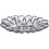 Platinum Perforated Oval Bowl - CP19 1