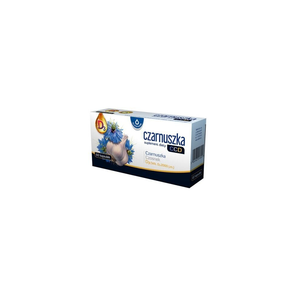 Oleofarm Czarnuszka Black Ccd Garlic & Vitamin D 60 Capsules