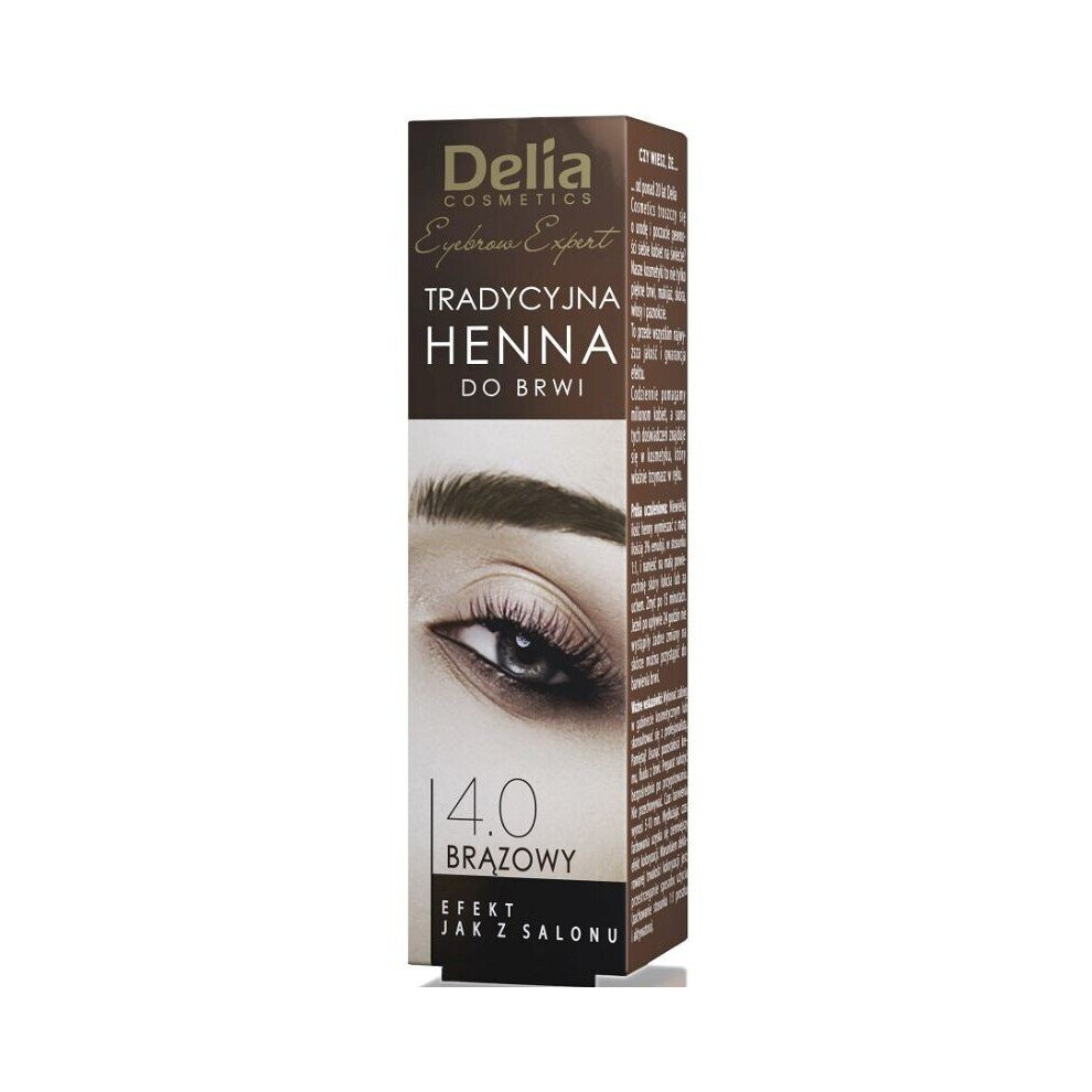 DELIA Henna traditional for eyebrows and eyelashes brown