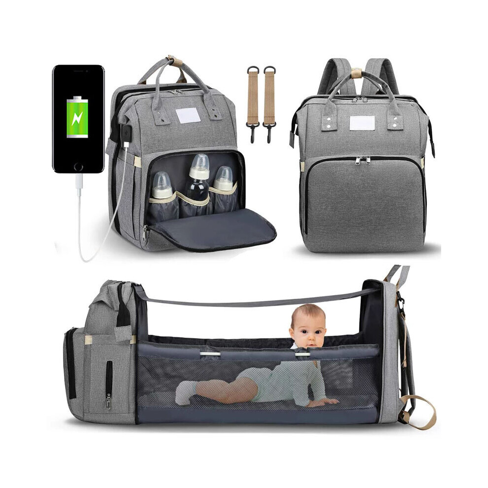 (Purple) Baby Diaper Bag Nappy Stroller Bags For Baby Maternity Bag Backpacks