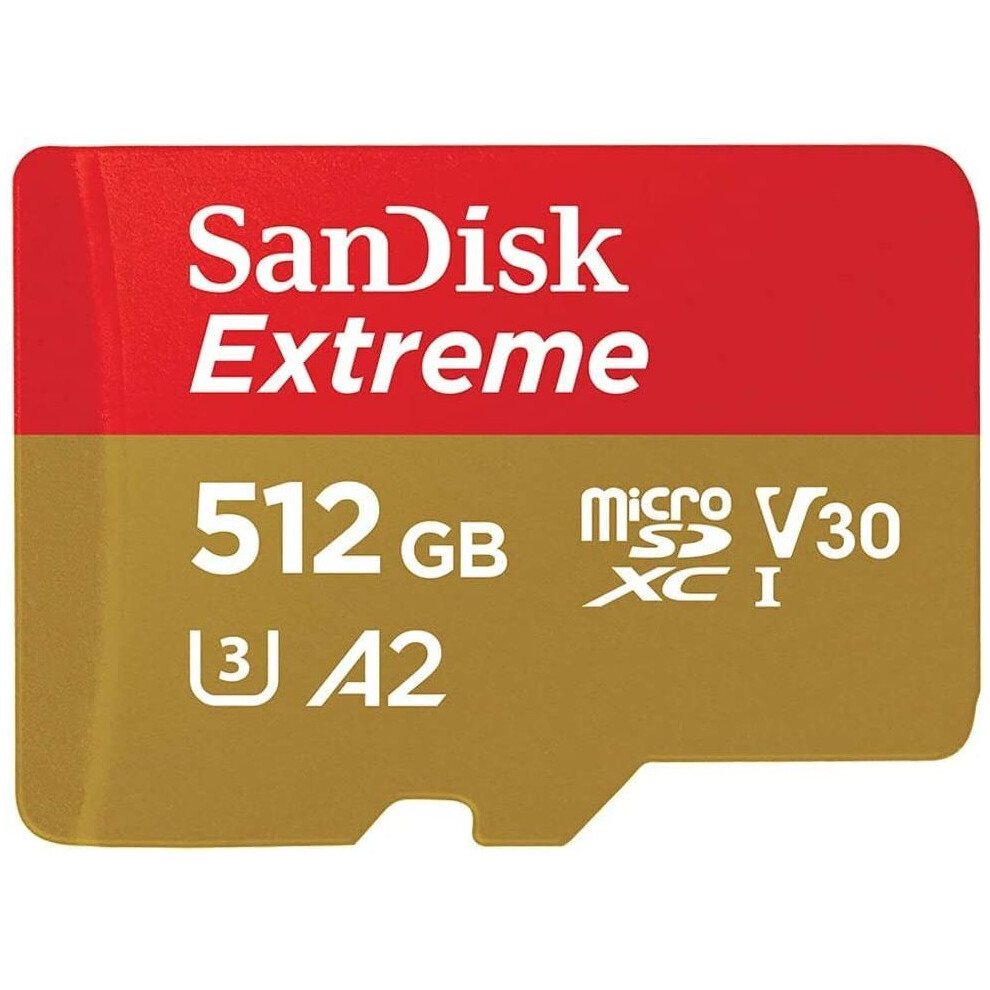Sandisk Micro Sd Extreme 190Mb/S Flash Memory Card 512Gb
