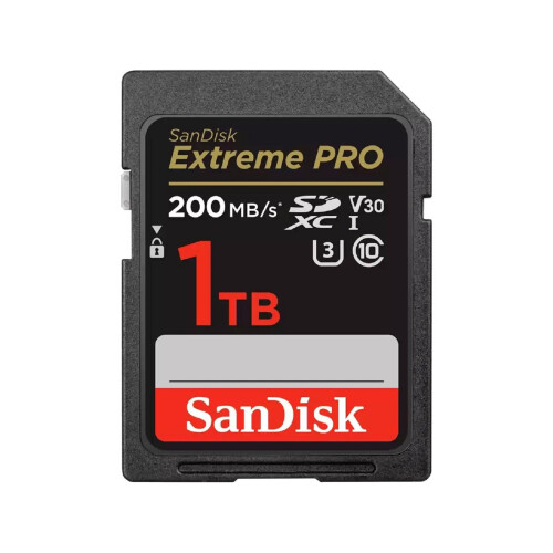 SanDisk Sandisk SD Extreme Pro 200MB/s Flash Memory Card 1TB
