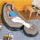 Inflatable Bean Bag Brown Comfortable Seat Relax with Footstool Best 1