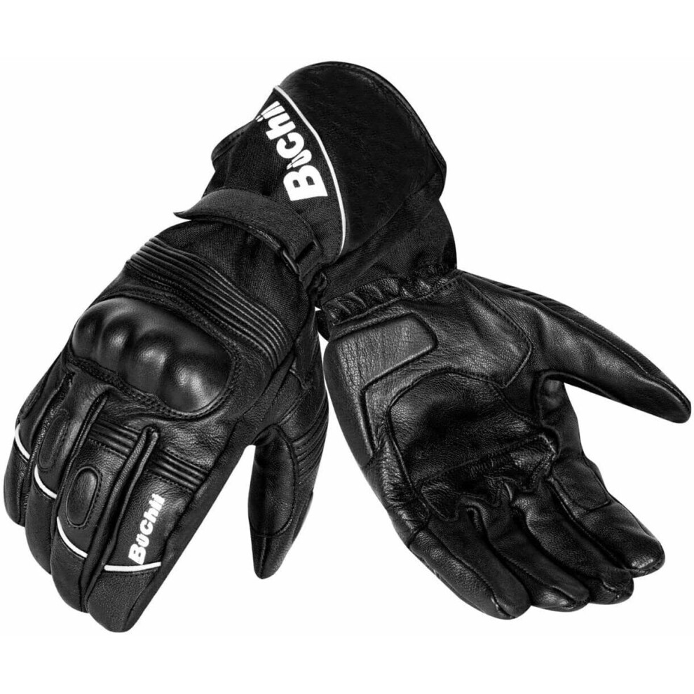 Motorbike Gloves Waterproof With Hard Knuckle Protection Black 1008851580268