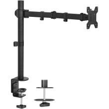 VIVO Single Monitor Desk Mount, Fully Adjustable Monitor Arm Stand with Clamp and Grommet Base, Tilt, Swivel, Rotation