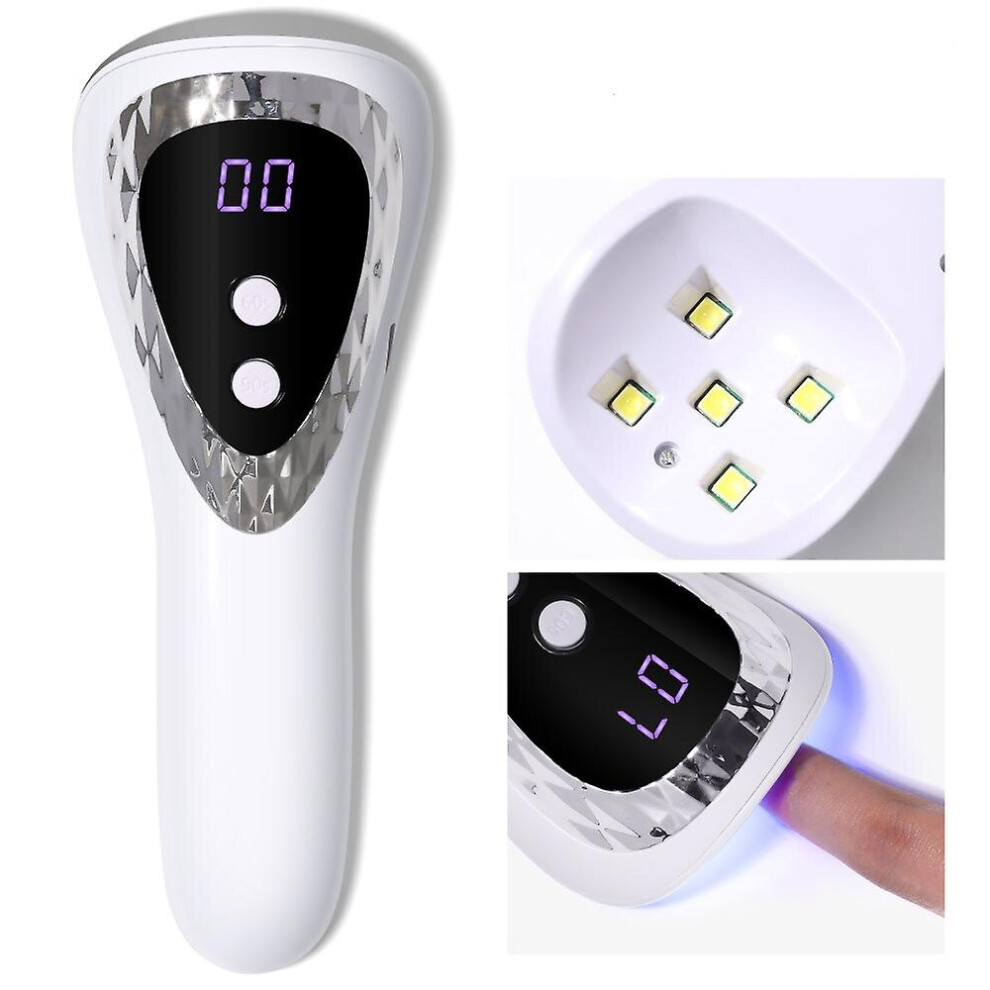 Light Rechargeable Handheld Nail Lamp Portable Led Handheld Nail Art Phototherapy Machine