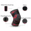 (Red, XL) Sports Knee Pad Elastic Bandage Compression Breathable Knee Support Protector Brace 3