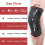 (Black, L) Sports Knee Pad Elastic Bandage Compression Breathable Knee Support Protector Brace 2