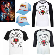 (Short Sleeve, S) Stranger Things Season 4 Hellfire Club T-Shirts