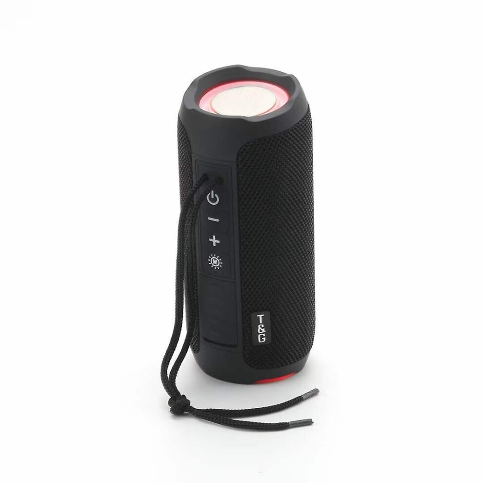 (Black) Bluetooth 5.1 Wireless Speakers Waterproof Subwoofer Support Aux Tf With Cover Black 768645230144