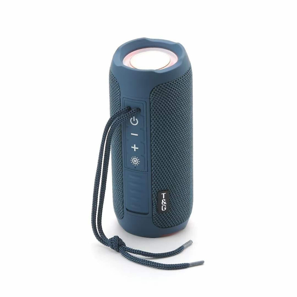 (Blue) Tooth 5.1 Wireless Speakers Waterproof Subwoofer Support Aux Tf With Cover Blue 768645230236