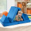 Costway 4-Piece Convertible Kids Couch or 2 Chairs  Modular Sofa and Play Set 4