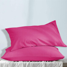 (Pink) 2 X Pillowcase Luxury Housewife Soft Pillow Covers