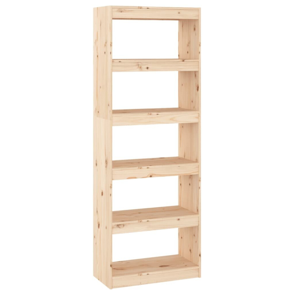 Vidaxl Solid Wood Pine Book Cabinet/Room Divider Partition Home Organiser