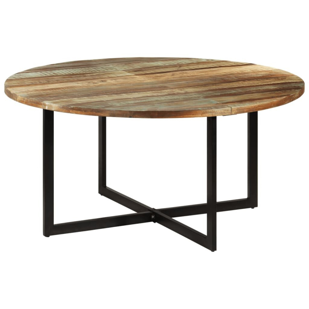 Vidaxl Dining Table Solid Wood Reclaimed Wooden Dining Dinner Kitchen Table