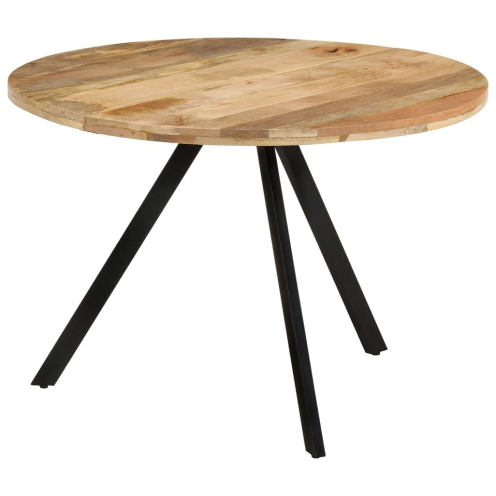Vidaxl Solid Wood Mango Dining Table Dining Room Kitchen Round Dinner Table