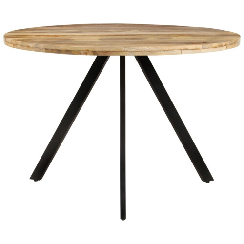 VidaXL vidaXL Solid Wood Mango Dining Table Dining Room Kitchen Round Dinner Table 1