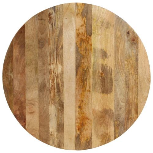 VidaXL vidaXL Solid Wood Mango Dining Table Dining Room Kitchen Round Dinner Table 2
