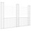 VidaXL vidaXL U-shape Gabion Basket with 3 Posts Iron Basket Wall Fence Panel Barrier 1