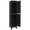 VidaXL vidaXL Locker Cabinet Black 45 cm Steel Storage Home Office Cabinet Furniture 2