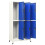 VidaXL vidaXL Locker Cabinet Grey and Blue Steel Office Furniture Storage Locker 5